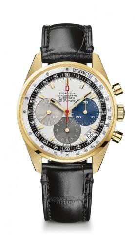 Replica Zenith Watch El Primero A386 Revival 50th Anniversary El Primero Yellow Gold 30.A386.400/69.C807